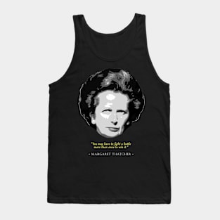 Margeret Thatcher Quote Tank Top